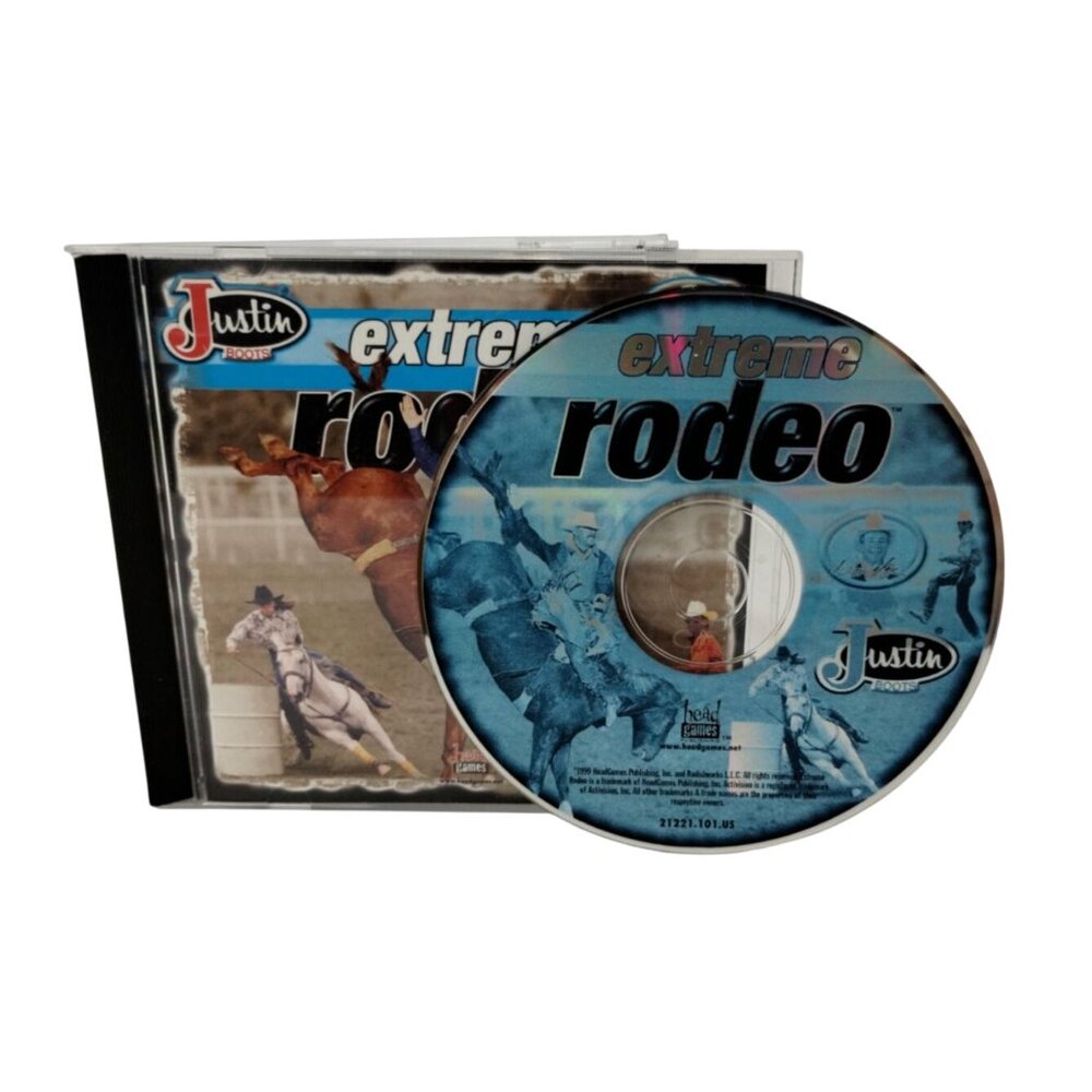 Head Games Justin Boots Extreme Rodeo Vintage PC Video Game Win 95/98/ME
